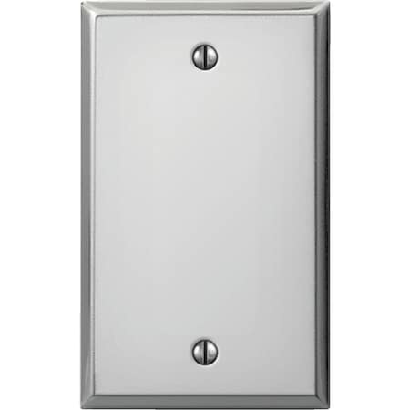 Amerelle 1-Gang Standard Stamped Steel Blank Wall Plate, Polished Chrome C983BCH